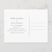 Geel Waterverf Hart Save the Date Briefkaart (Achterkant)