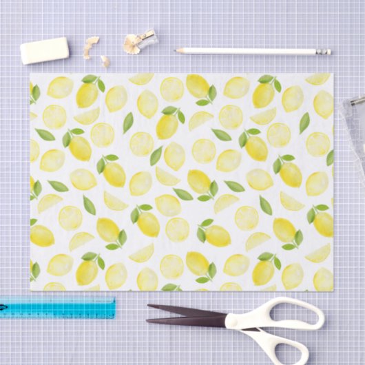 Geel Waterverf Lemon-papier Tissuepapier (Craft)