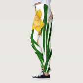 Geel Waterverf met deffodil Leggings (Links)