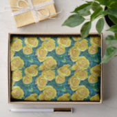 Geel Waterverf Roos Tissuepapier (Geschenk)