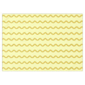 Geel Wavy Stripe Minimalistische Moderne Dining De Tafelkleed (Voorkant (Horizontaal))