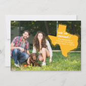 Geel We hebben verplaatst - Dotted Texas Bewegen Aankondiging (Voorkant)