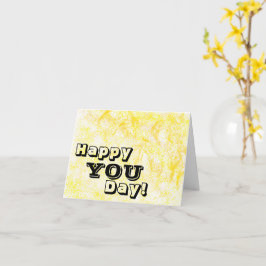 Geel wenskaart kaart