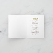 Geel wenskaart voor het houden en ondersteunen van kaart (Binnen)