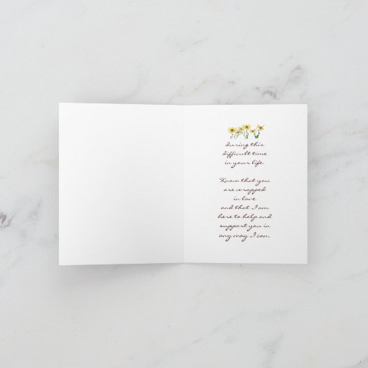 Geel wenskaart voor het houden en ondersteunen van kaart (Binnen)