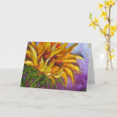Geel Wenskaart zonnebloem Kaart (Gele Bloem)