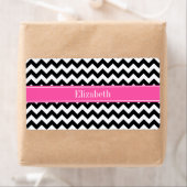  Geel Wharek Damask #3 Gele Naam Monogram Etiket (Insitu)