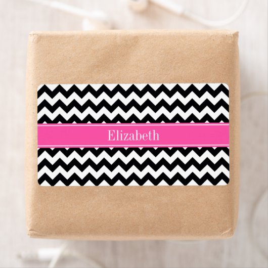  Geel Wharek Damask #3 Gele Naam Monogram Etiket (Insitu)