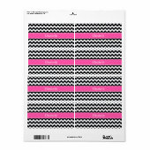  Geel Wharek Damask #3 Gele Naam Monogram Etiket (Full Sheet)