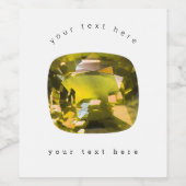 Geel Wijn Etiket (Enkel label)