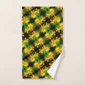  Geel Wildbloem Abstract Patroon Bad Handdoek (Handdoek)