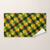  Geel Wildbloem Abstract Patroon Bad Handdoek (Handdoek)