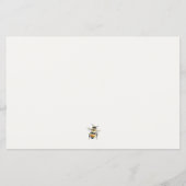 Geel Wildflower advies Mama aan bijen Baby shower (Achterkant)