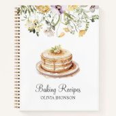 Geel Wildflower Bloemen Bakken Recept Boek (Voorkant)