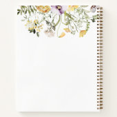 Geel Wildflower Bloemen Bakken Recept Boek (Achterkant)