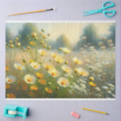 Geel Wildflower Impressionistische Schilderij Deco Tissuepapier (Craft)