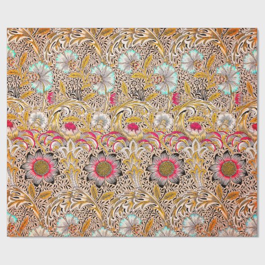 geel William Morris's Corncockle Cadeaupapier (Vlak)