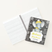 Geel Winter Olifant Boek Baby shower Rustiek (Binnen)