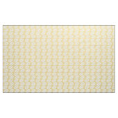 geel wit blad patroon stof (Yard (91,4 cm))