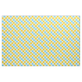 Geel Wit Blauw Geruit Ontwerp Stof (Yard (91,4 cm))