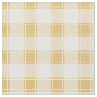 Geel & Wit Buffalo Plaid Stof