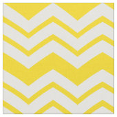 Geel Wit Chevron Zigzag Patroon Ontwerp  Stof (Close Up)