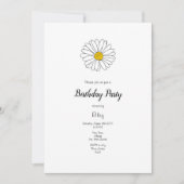 Geel wit dagblad Yellow Turquoise Daisy Pattern Kaart (Voorkant)