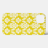 Geel wit  Damaspatroon Case-Mate iPhone Case (Achterkant (horizontaal))