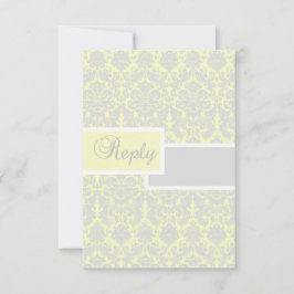 Geel, wit en grijs Kaart voor het antwoord op vrag