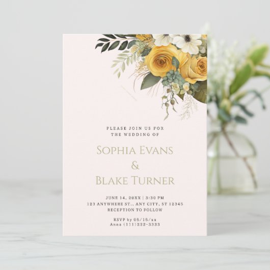 Geel wit en groen vezel kaart (Staand voorkant)