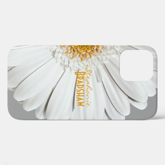 Geel Wit Gerbera Daisy Case-Mate iPhone Case (Achterkant (horizontaal))