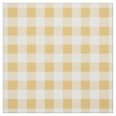 Geel & Wit Geruit Katoen Stof (Swatch)