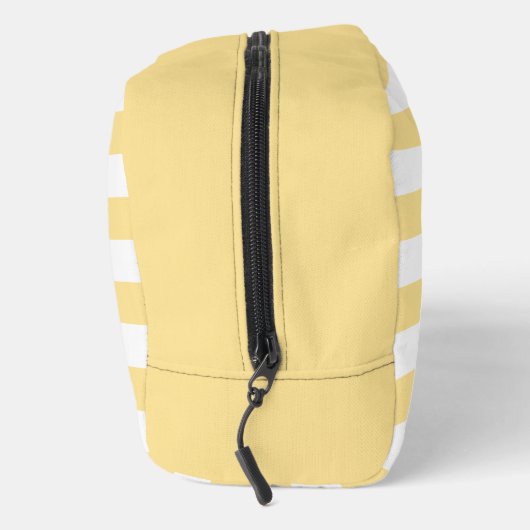Geel & Wit Gestreepte Strand Vibes Monogrammed Toilettasje (Rechts)
