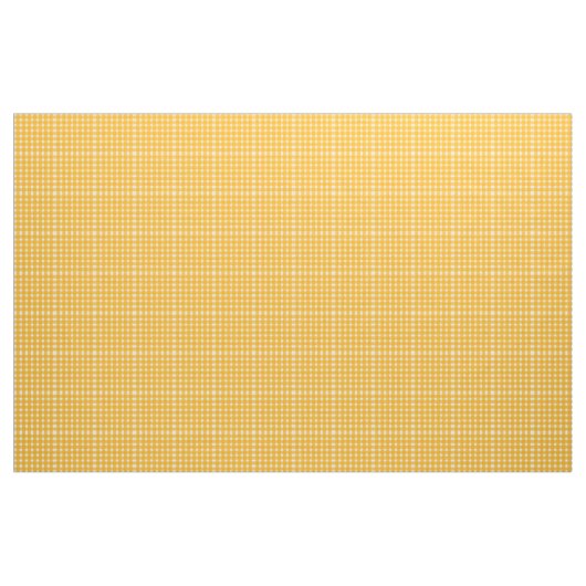 Geel wit Gingham Pattern Stof (Yard (91,4 cm))