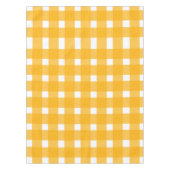 Geel wit Gingham Pattern Tafelkleed (Voorkant)