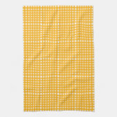 Geel wit Gingham Pattern Theedoek (Verticaal)