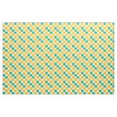 Geel Wit Groen Geruit Ontwerp  Stof (Yard (91,4 cm))