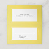 Geel wit huwelijk legant castrale grens Modern Plaatskaartje (Buitenkant ongevouwen)