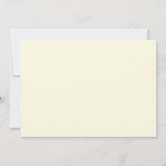 Geel Wit Hydrangeas Bruids Brunch Kaart (Achterkant)