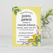 Geel & Wit Italiaans Citroenbloesem Vrijgezellenfe Kaart (Staand voorkant)