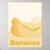 Geel & Wit Keuken Muur Decor - Poster (Voorkant)