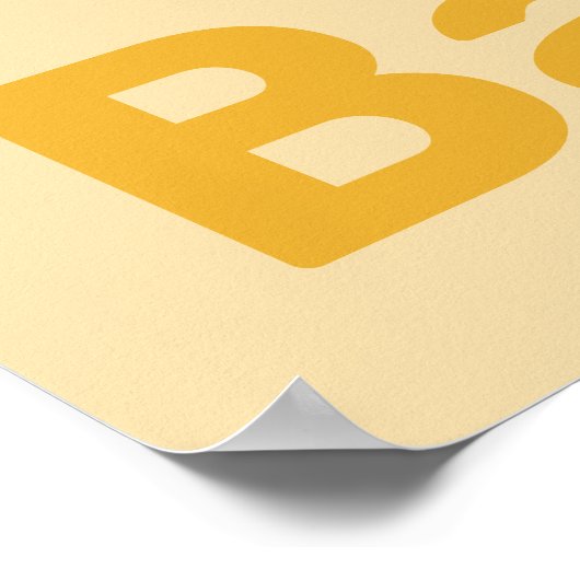 Geel & Wit Keuken Muur Decor - Poster (Hoek)