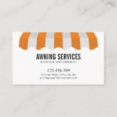 Geel wit luifel diensten schoonmaak professional visitekaartje (Voorkant)