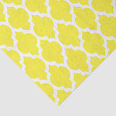 Geel wit Marokkaans Quatrefoliepatroon #4 Tissuepapier (Detail)