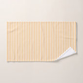 Geel & Wit Minimalistisch Gestreept Handdoeken Set (Handdoek)