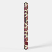  Geel Wit Paarse Rode Paisley iPhone Hoesje (Rechterkant)