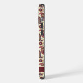  Geel Wit Paarse Rode Paisley iPhone Hoesje (Linkerkant)