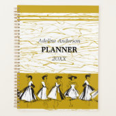 geel wit parijs Mode model ontwerp Planner (Voorkant)