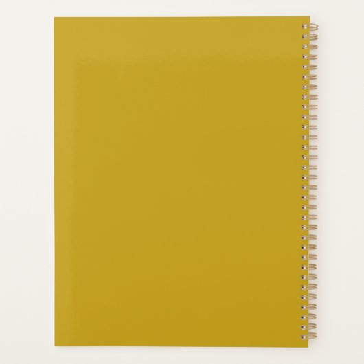 geel wit parijs Mode model ontwerp Planner (Achterkant)