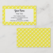 Geel wit patroon bewerkbaar Visitekaartje (Voorkant / Achterkant)